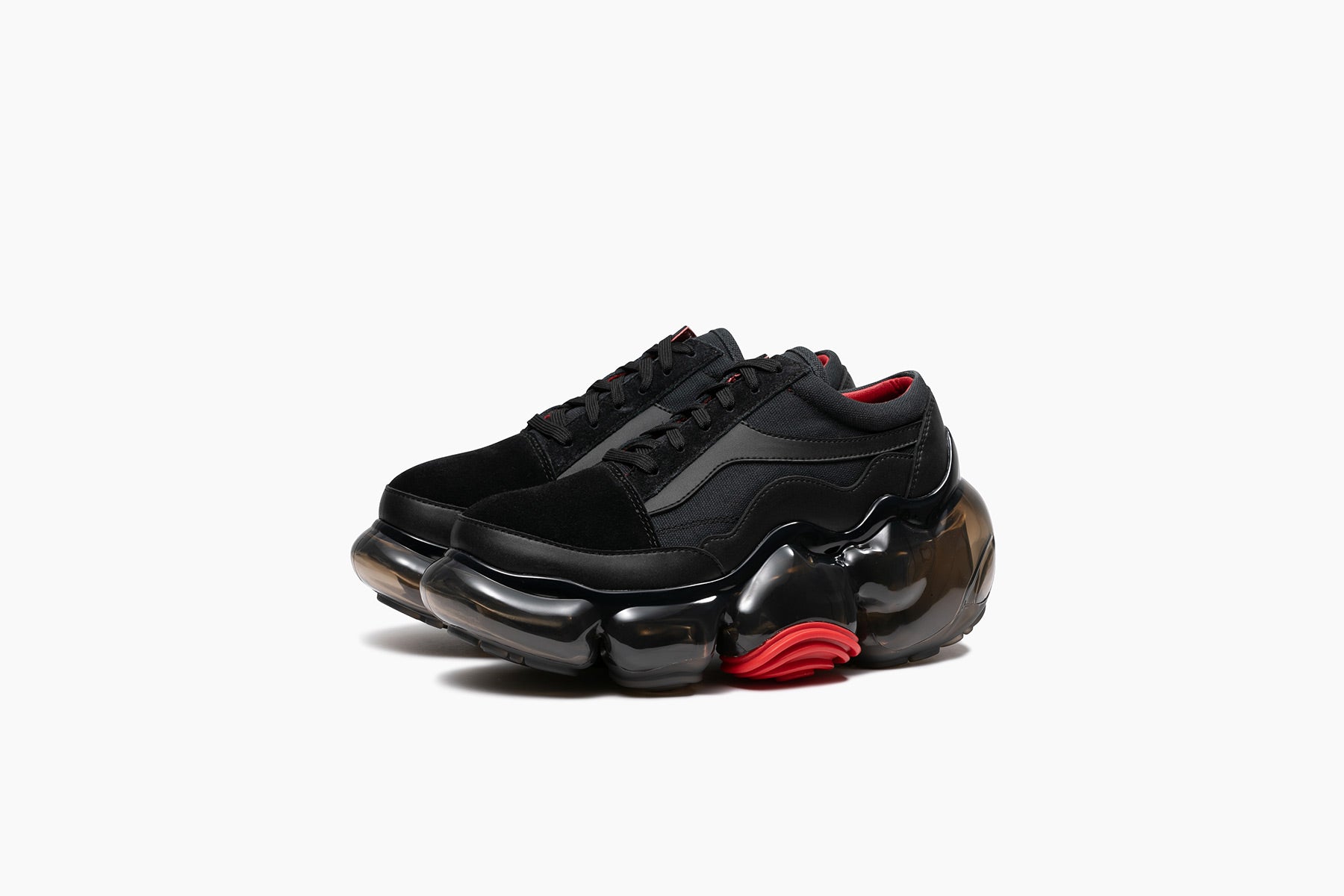 grounds MOOPIE SKATE ブラック MOOPIE SKATE - BLACK RED / BLACK RED (ムーピー スケート