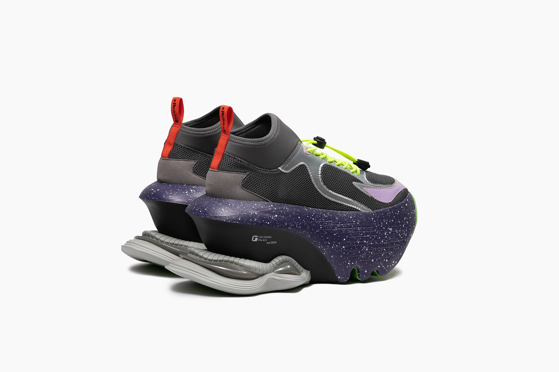 grounds JOG VISION FLUX PALACE DARK GRAY / DARK PURPLE WHITE SPLASH