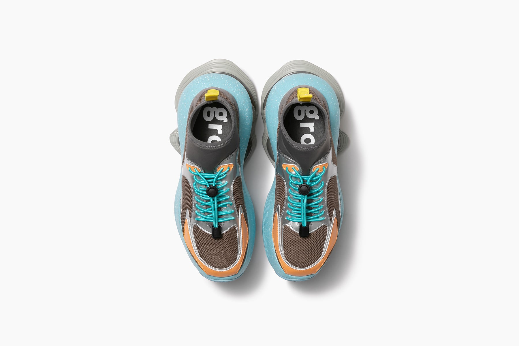 grounds JOG VISION FLUX PALACE スニーカー JOG VISION FLUX PALACE - BEIGE / LIGHT BLUE WHITE SPLASH (ジョグ