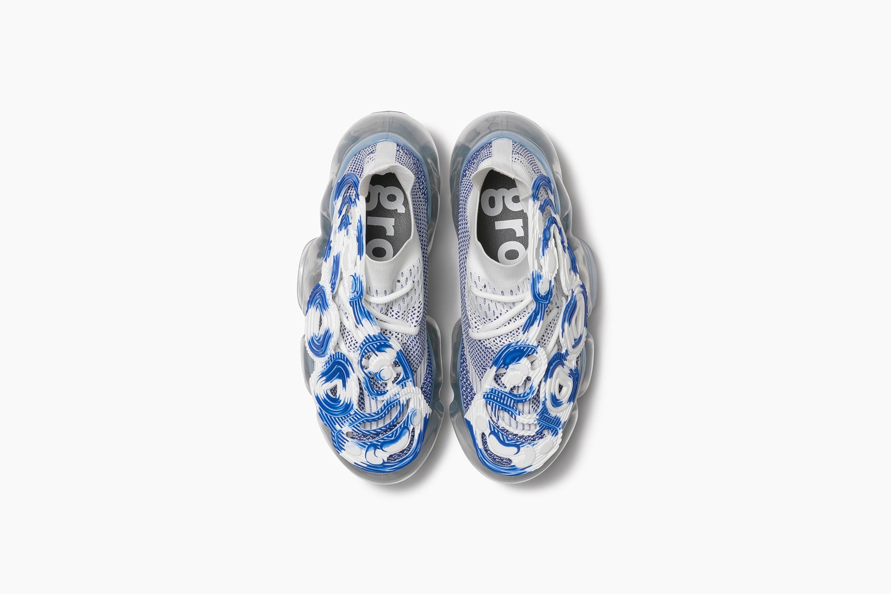 靴 grounds MOOPIE INVERT 37 MOOPIE INVERT - MARBLE BLUE / ICE GRAY (ムーピー インバート