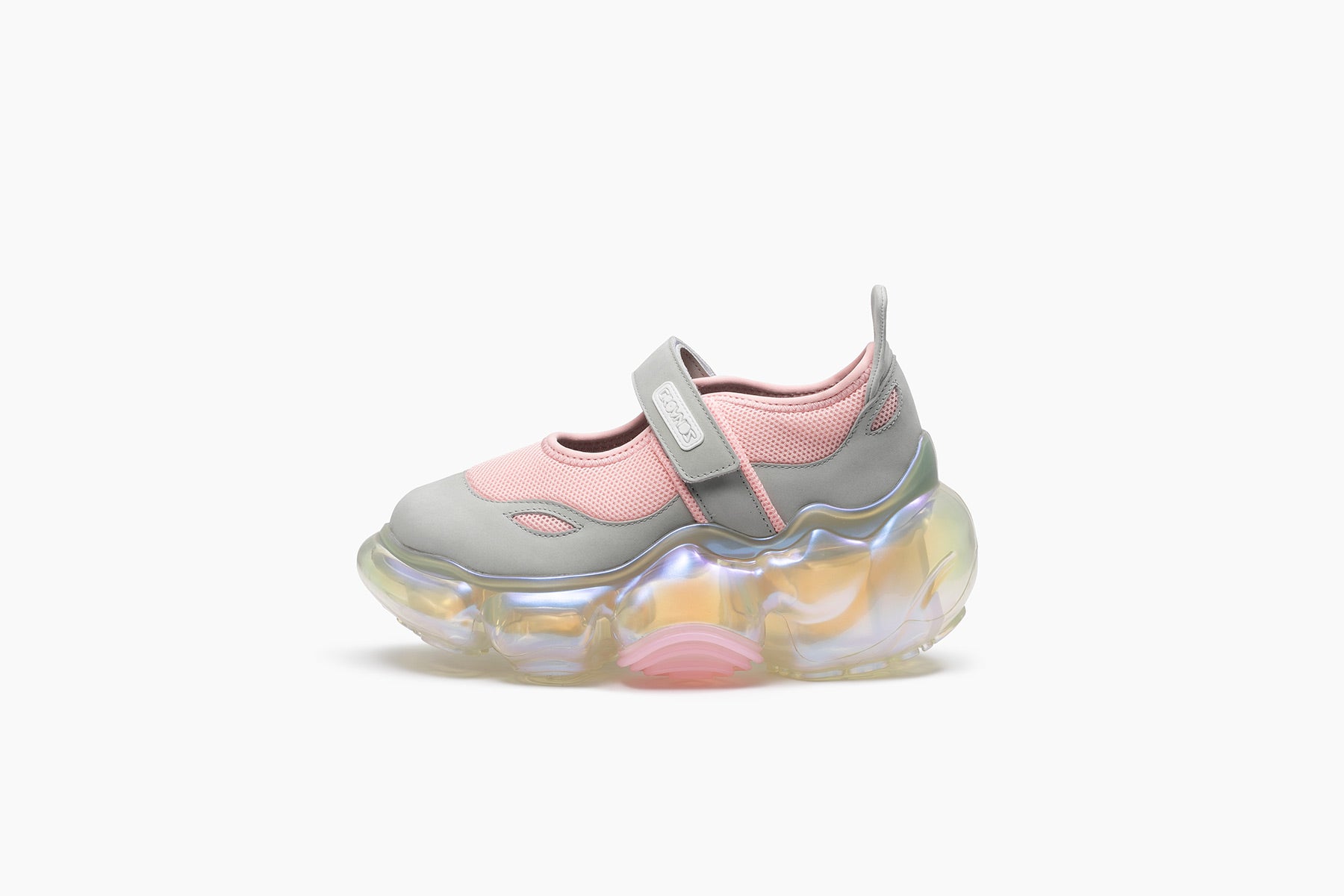grounds MOOPIE MARY JANE PINK GRAY / CLEAR AURORA