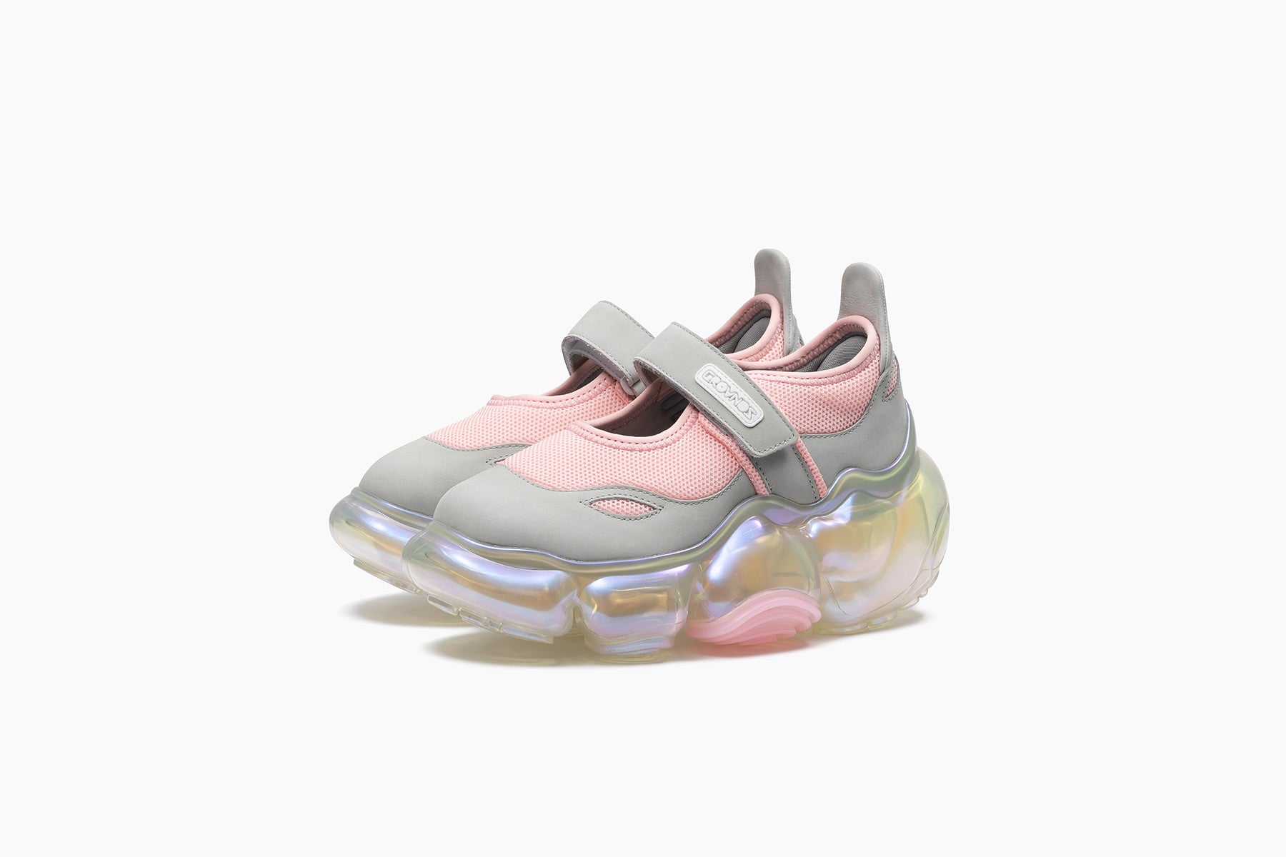grounds MOOPIE MARY JANE PINK GRAY / CLEAR AURORA