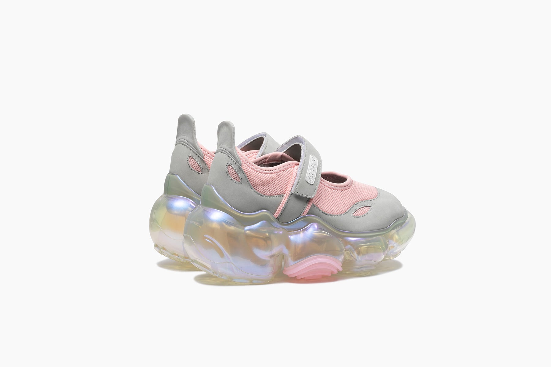 grounds MOOPIE MARY JANE PINK GRAY / CLEAR AURORA