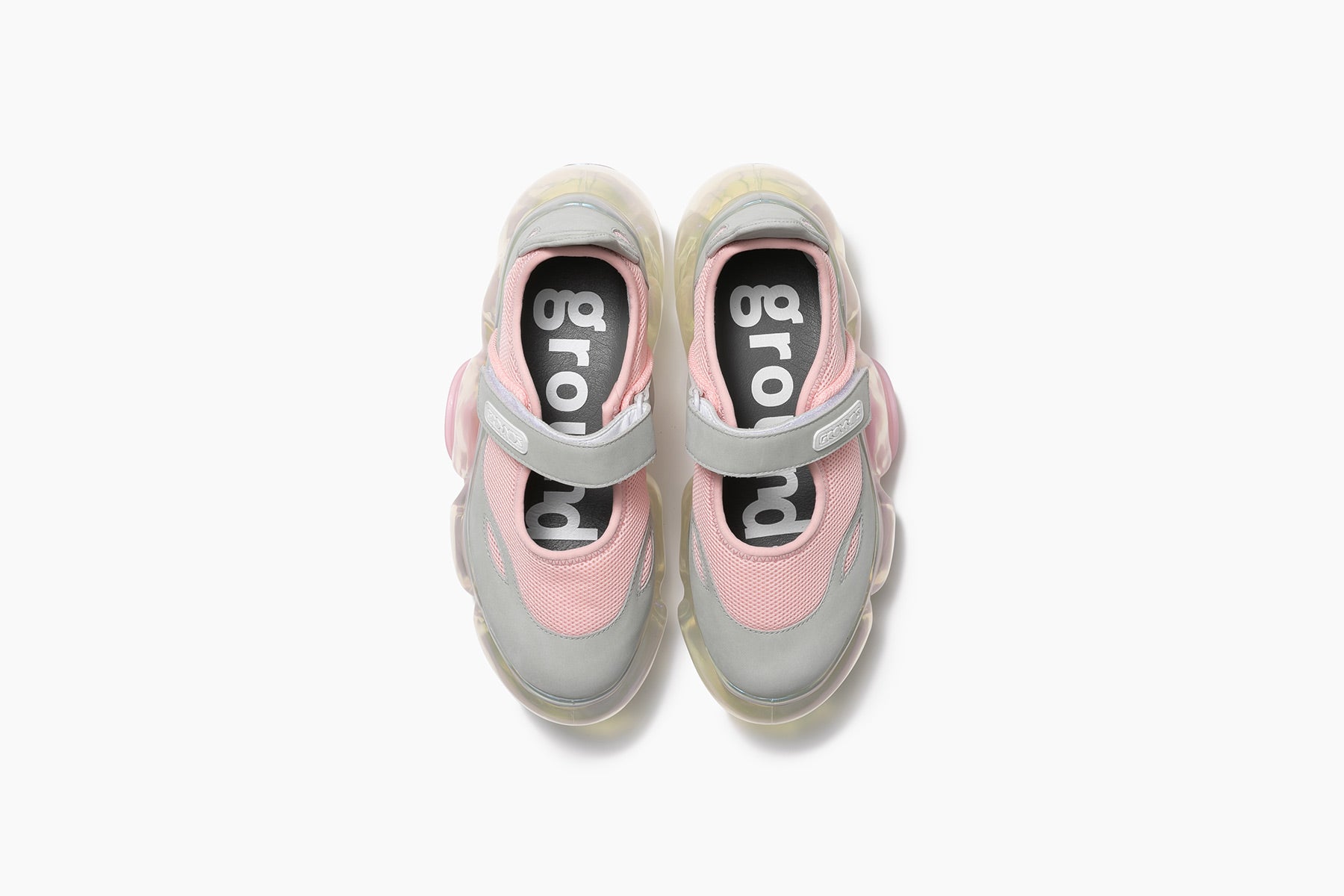 grounds MOOPIE MARY JANE PINK GRAY / CLEAR AURORA