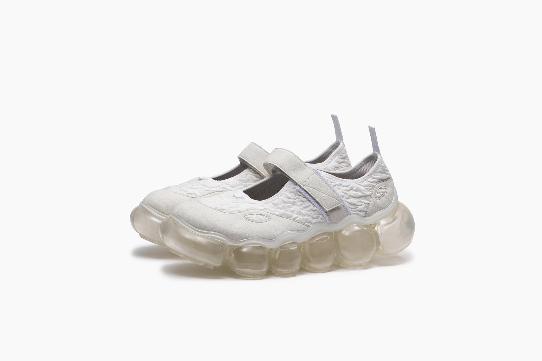 JEWELRY MARY JANE - WHITE WRINKLE / CLEAR (ジュエリーメリー