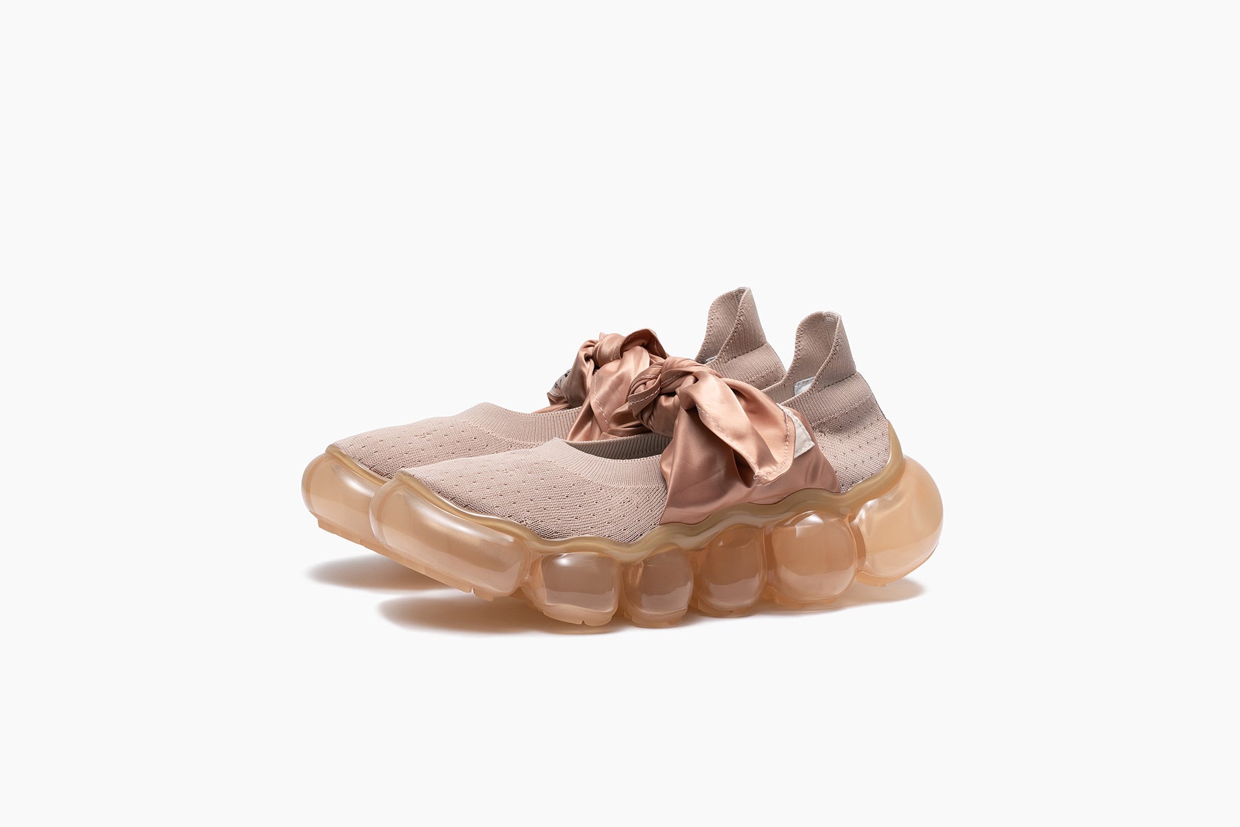 靴 grounds JEWELRY HANKIE PUMPS us8 25cm JEWELRY HANKIE PUMPS - DUSTY PINK / NUDE (ジュエリー ハンキー