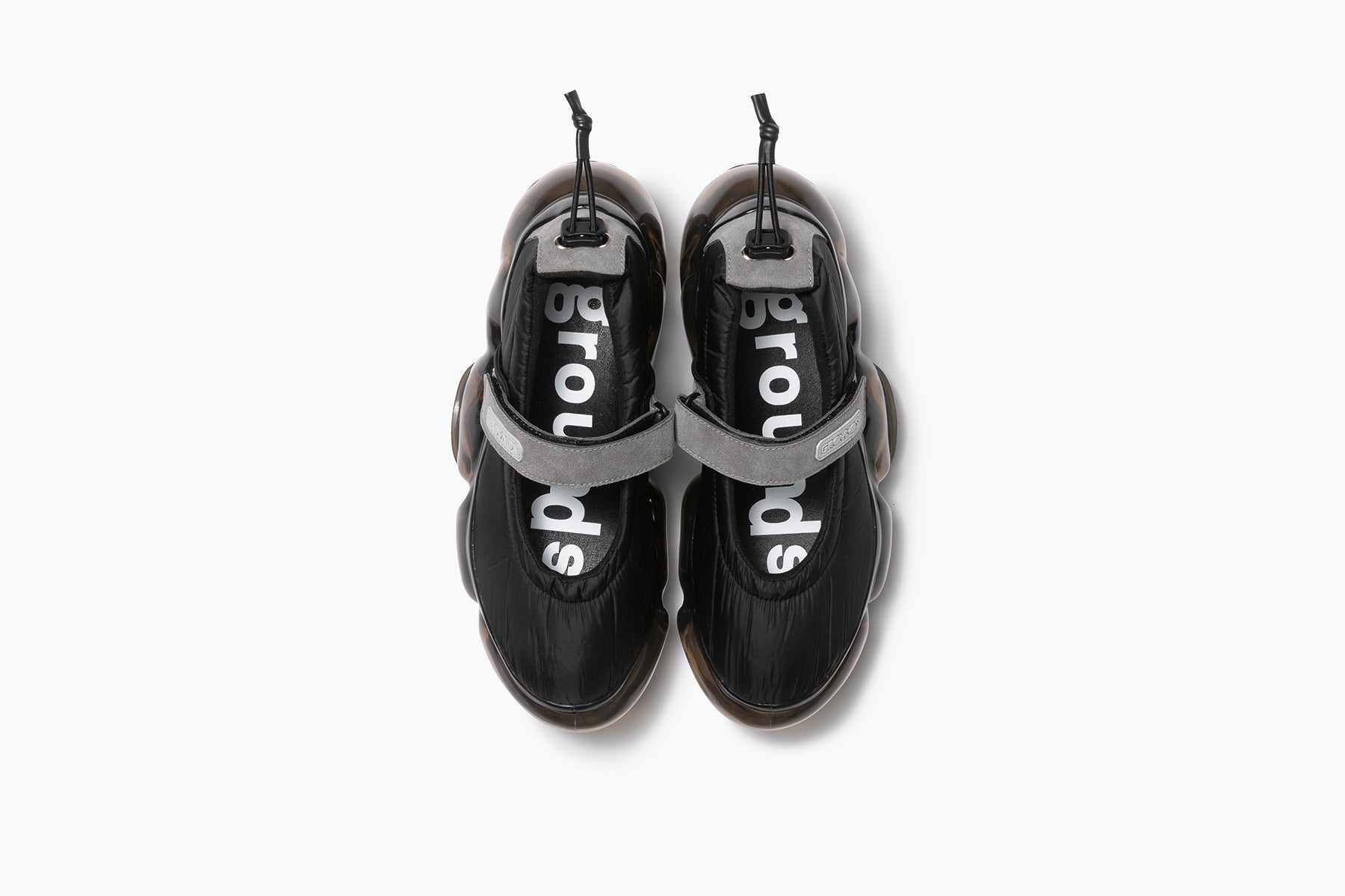 MOOPIE STRAP PUMPS - BLACK GRAY / BLACK (ムーピー ストラップ