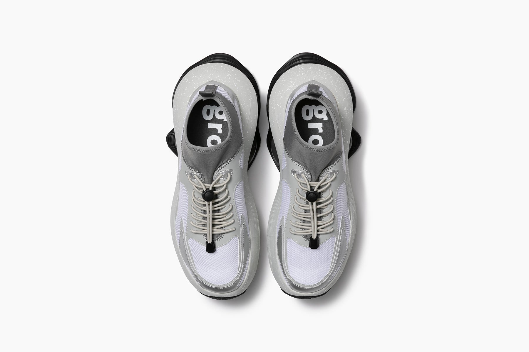 grounds JOG VISION FLUX PALACE スニーカー JOG VISION FLUX PALACE - WHITE GRAY / WHITE GRAY WHITE SPLASH