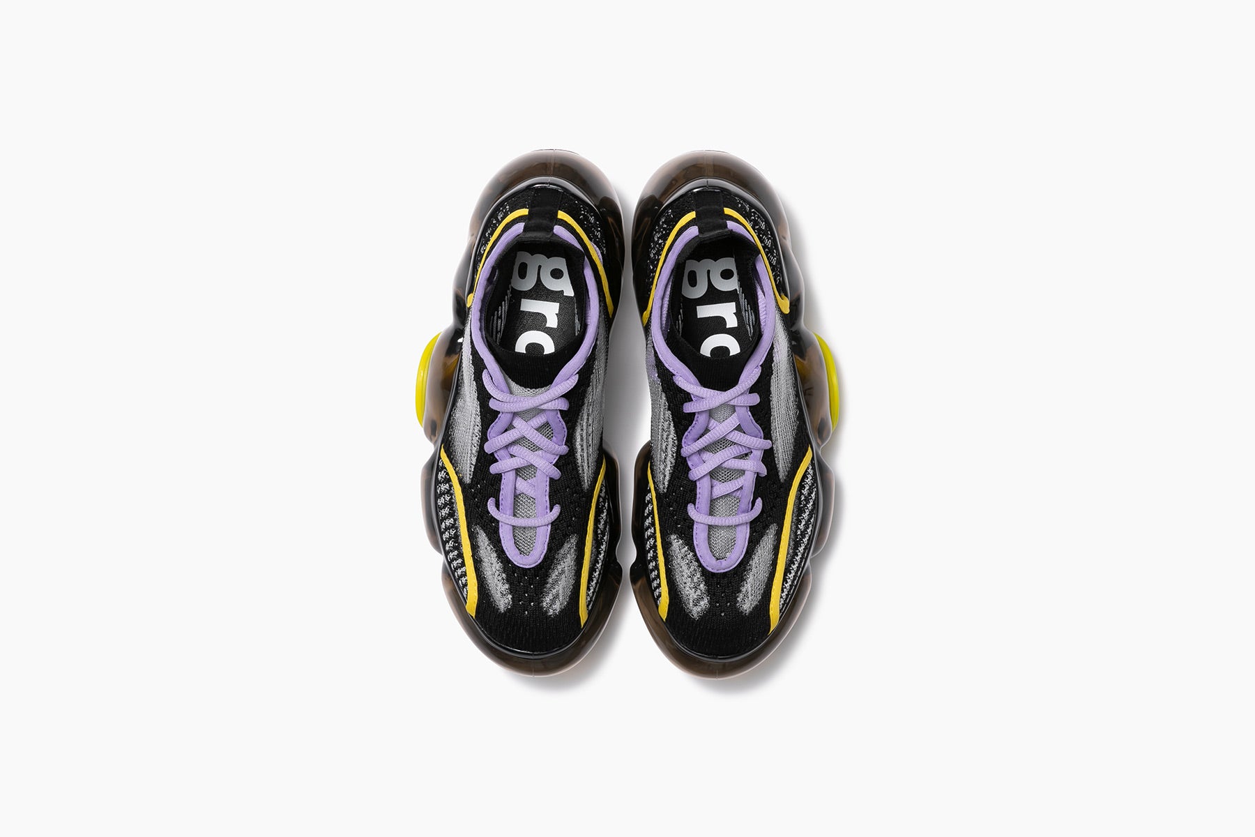 grounds / MOOPIE グラウンズ ニットスニーカー MOOPIE KNIT ON KNIT - NIGHT PURPLE / BLACK (ムーピーニットオン