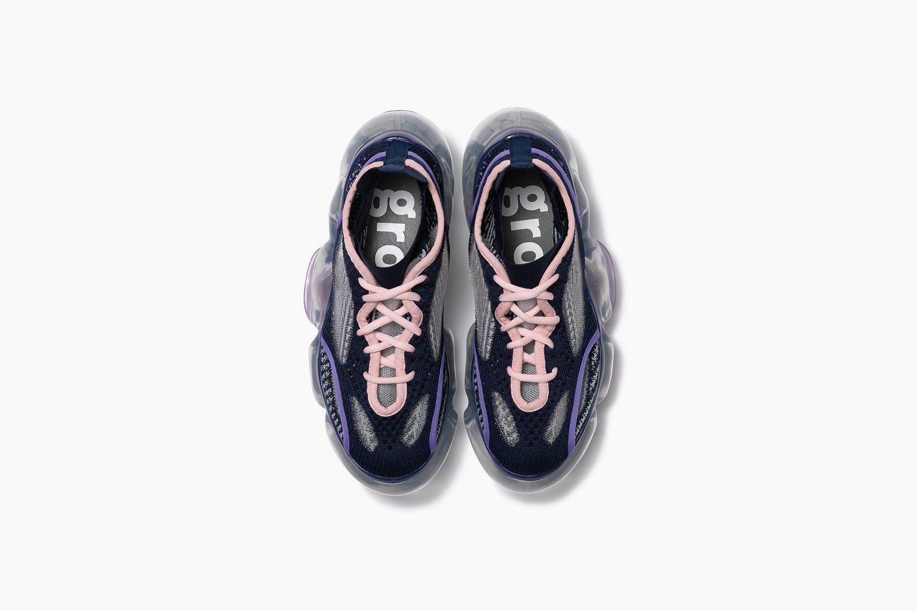 MOOPIE KNIT ON KNIT - NIGHT PINK / ICEGRAY (ムーピーニットオン