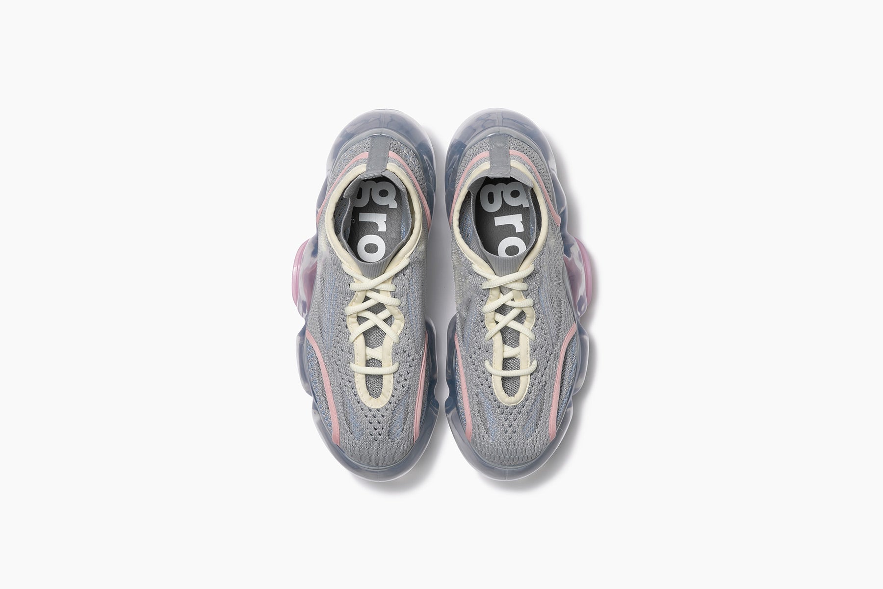 MOOPIE KNIT ON KNIT GRAY PINK / ICEGRAY (ムーピーニットオン