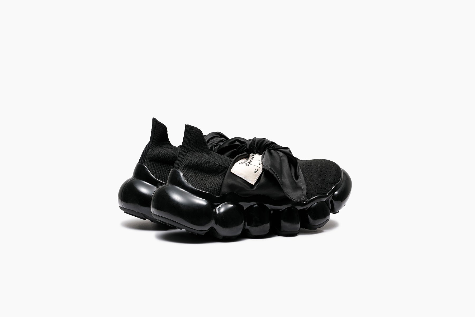 JEWELRY HANKIE PUMPS - BLACK / BLACK (ジュエリー ハンキー