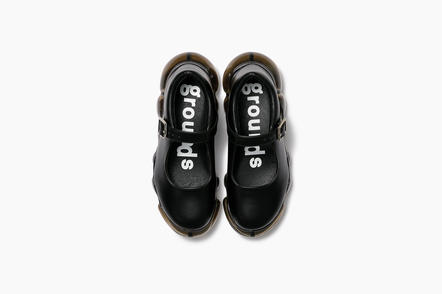 JEWELRY PEBBLE - BLACK LEATHER / BLACK (ジュエリー ペブル ブラック