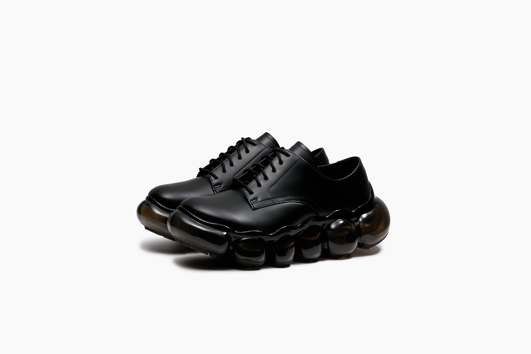 JEWELRY PLAIN TOE - BLACK / BLACK ( ブラック / ブラック )｜grounds