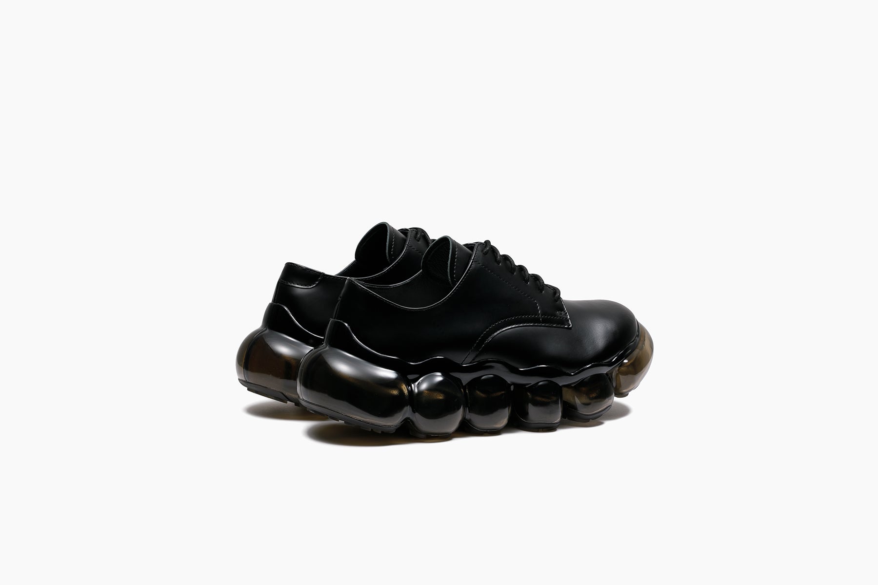 JEWELRY PLAIN TOE - BLACK / BLACK ( ブラック / ブラック )｜grounds