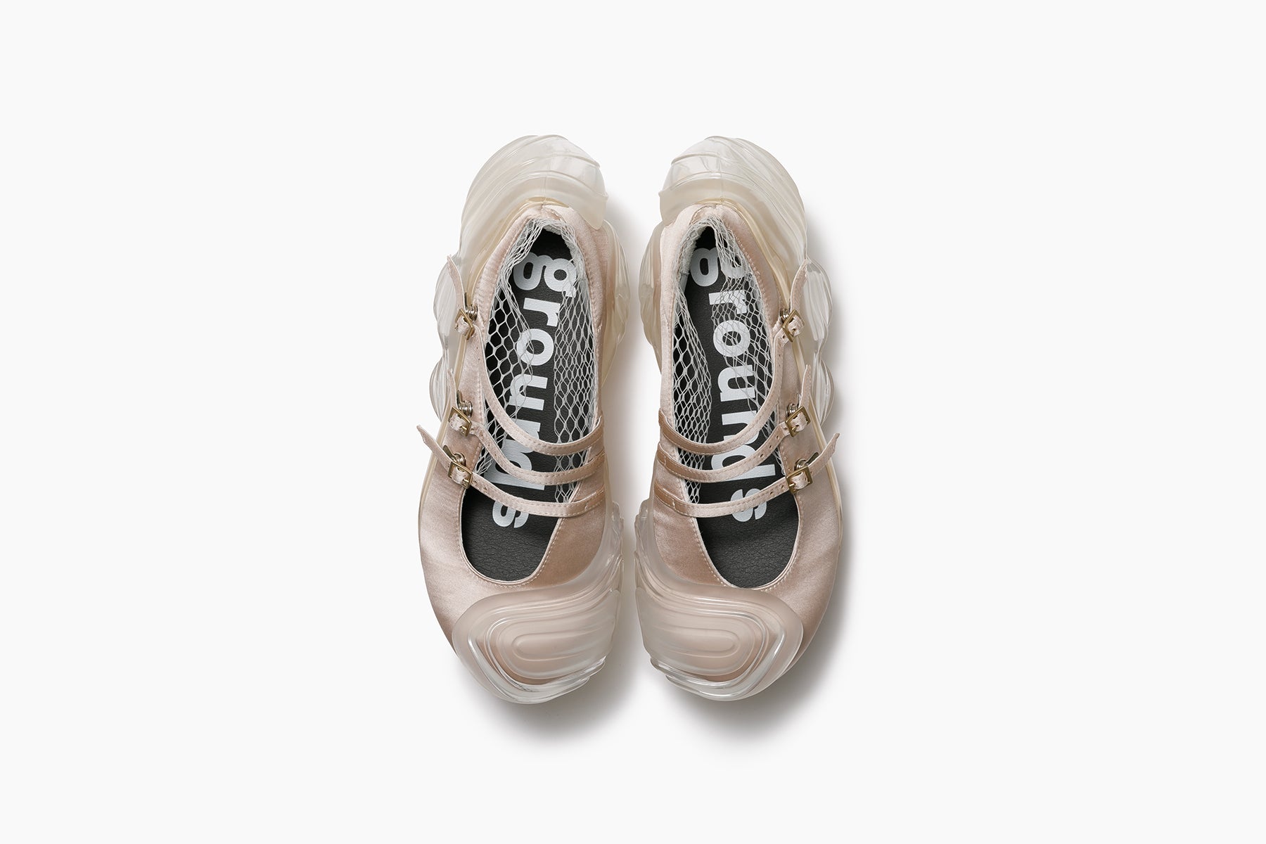 靴 grounds OYSTER MARY MARY MARY JANE OYSTER MARY MARY MARY JANE - CREAM / CLEAR (オイスター メリー