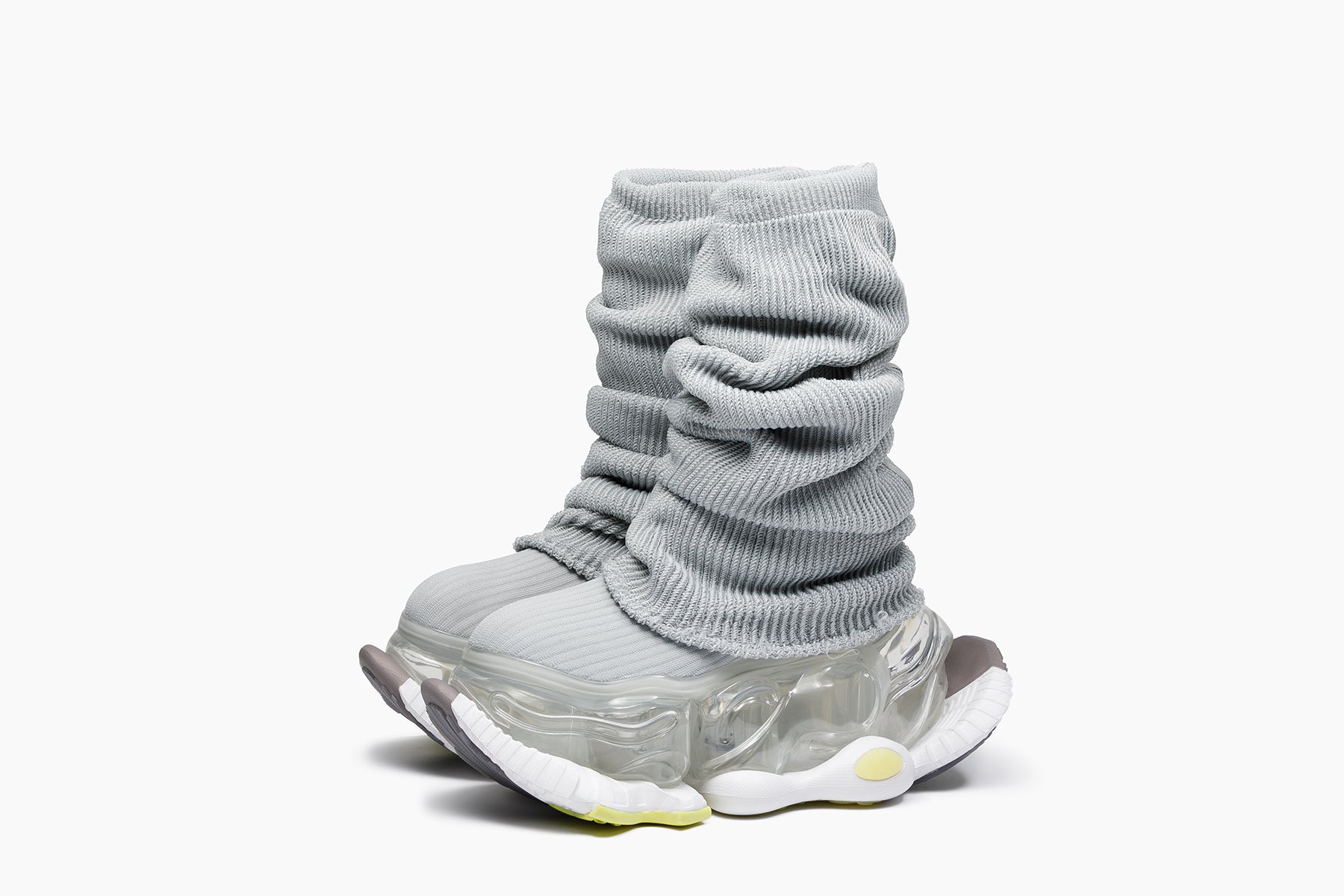 SKYSCRAPER FALCON LOOSE SOCKS LIGHT GRAY / CLEAR (スカイ