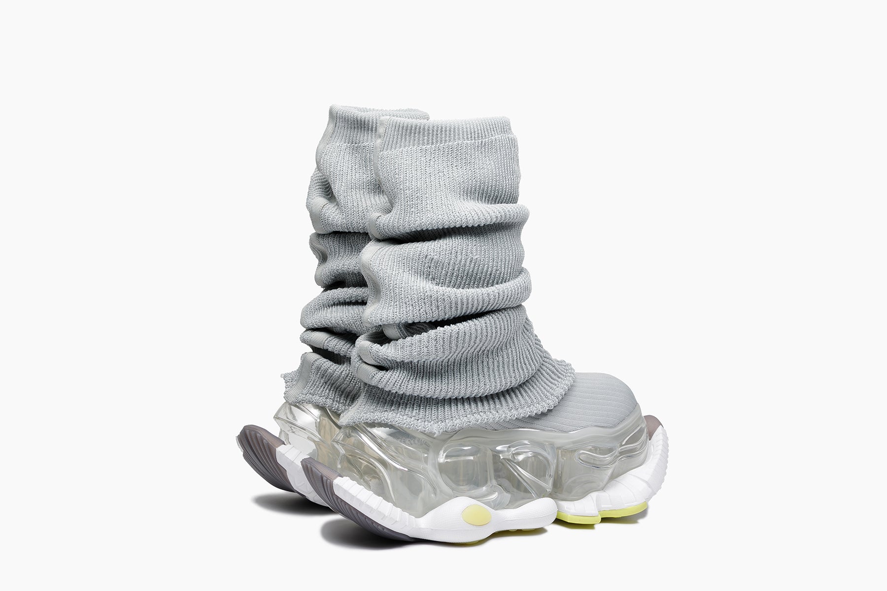 SKYSCRAPER FALCON LOOSE SOCKS LIGHT GRAY / CLEAR (スカイ