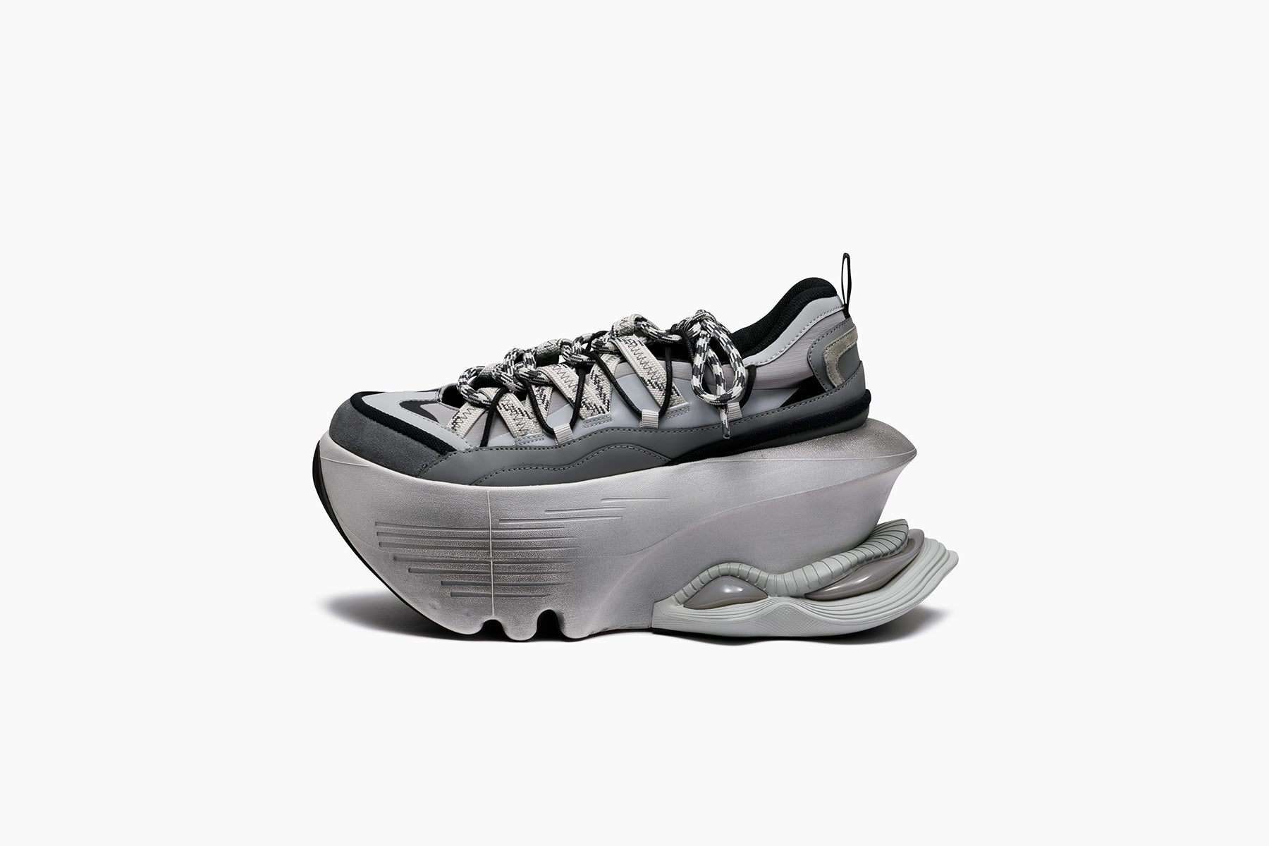 JOG VISION FLUX OPEN LACE - LIGHT GRAY / WHITE (ジョグ ビジョン