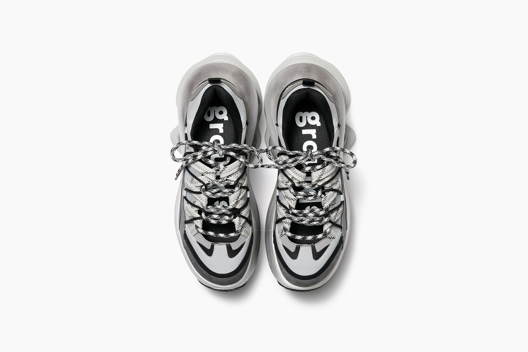 JOG VISION FLUX OPEN LACE - LIGHT GRAY / WHITE (ジョグ ビジョン