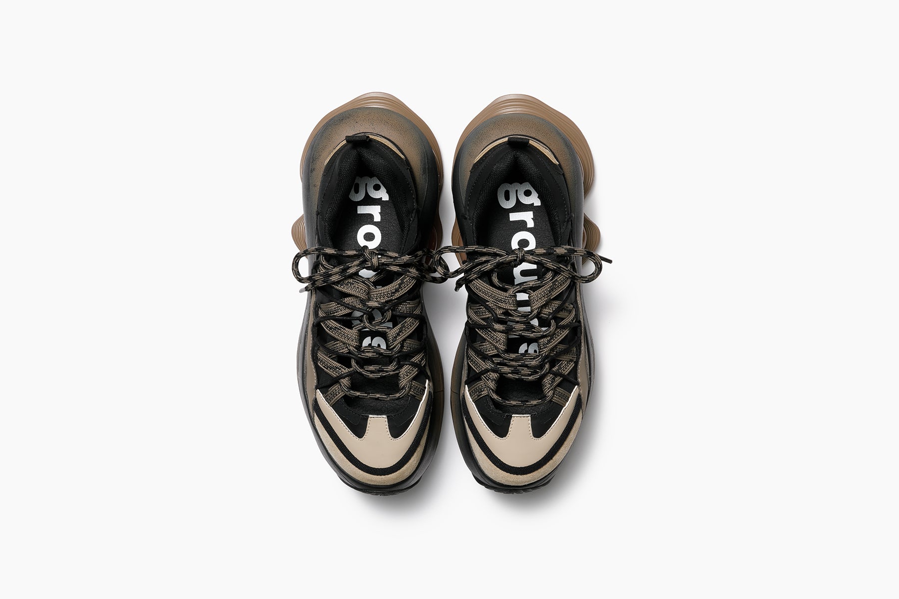 JOG VISION FLUX OPEN LACE - BROWN / SAND BLACK (ジョグ ビジョン