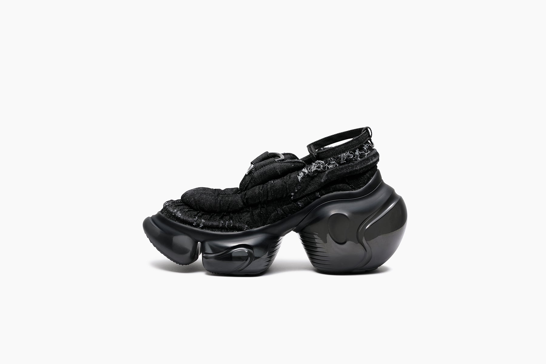 groundsブラック 22.3 EU36 LOOPIE DONUTS - BLACK DENIM / BLACK (ルーピー ドーナッツ ブラック