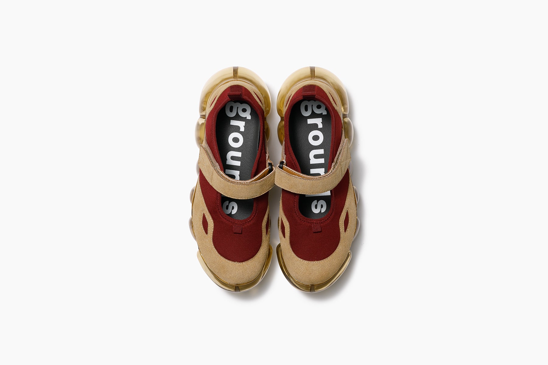 【北】grounds JEWELRY MARY JANE JEWELRY MARY JANE - DARK GRAY / NEON BLUE (ジュエリーメリー