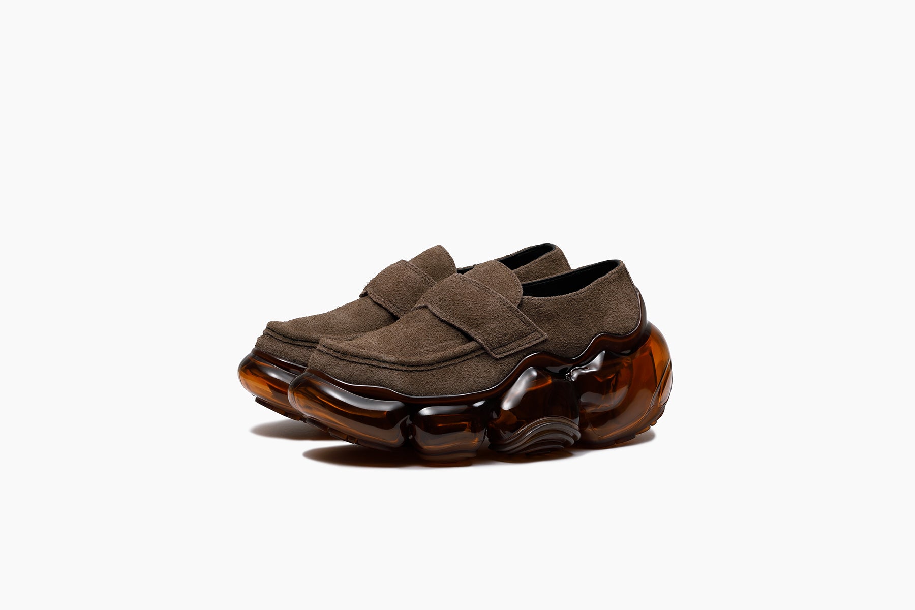 grounds MOOPIE LOAFER　BROWN SUEDE / BROWN