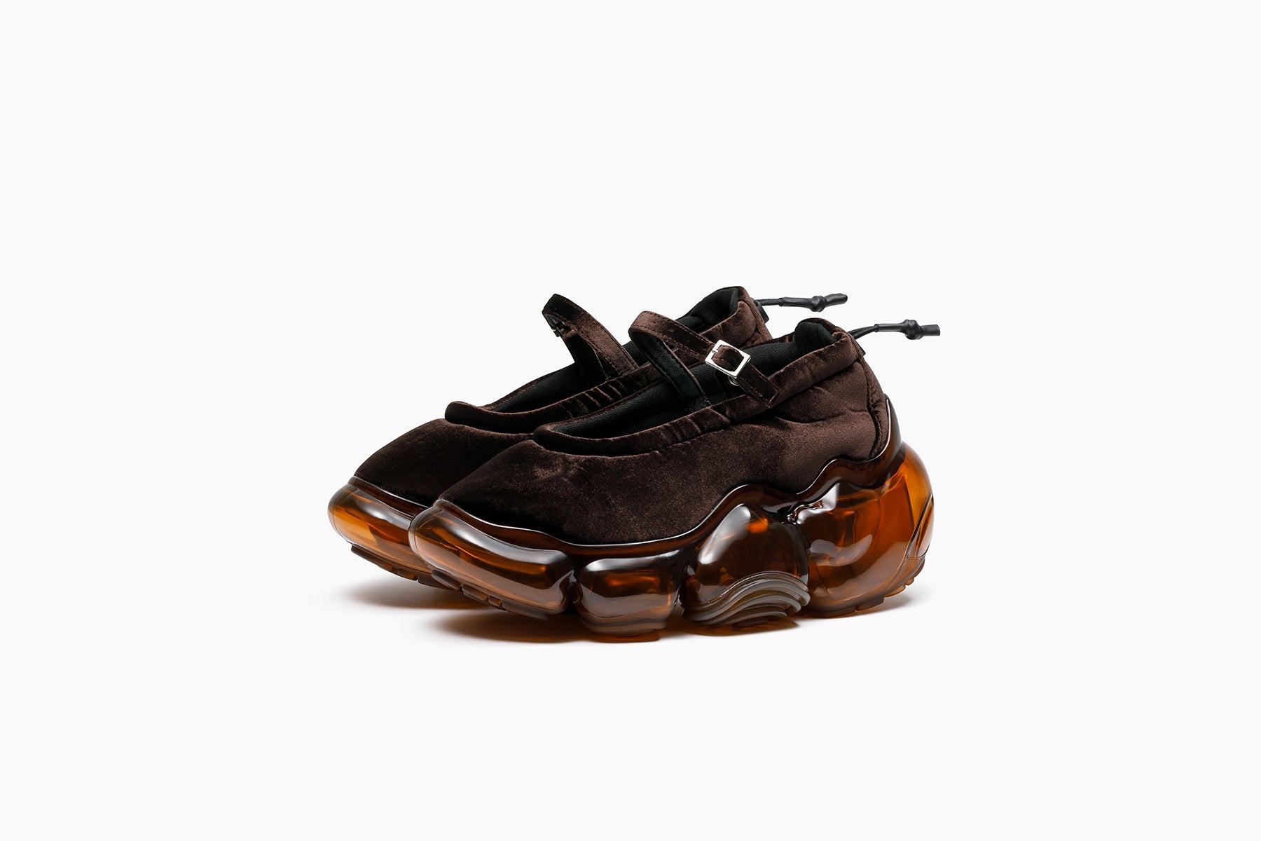 grounds MOOPIE PUMPS　BROWN VELVET / BROWN