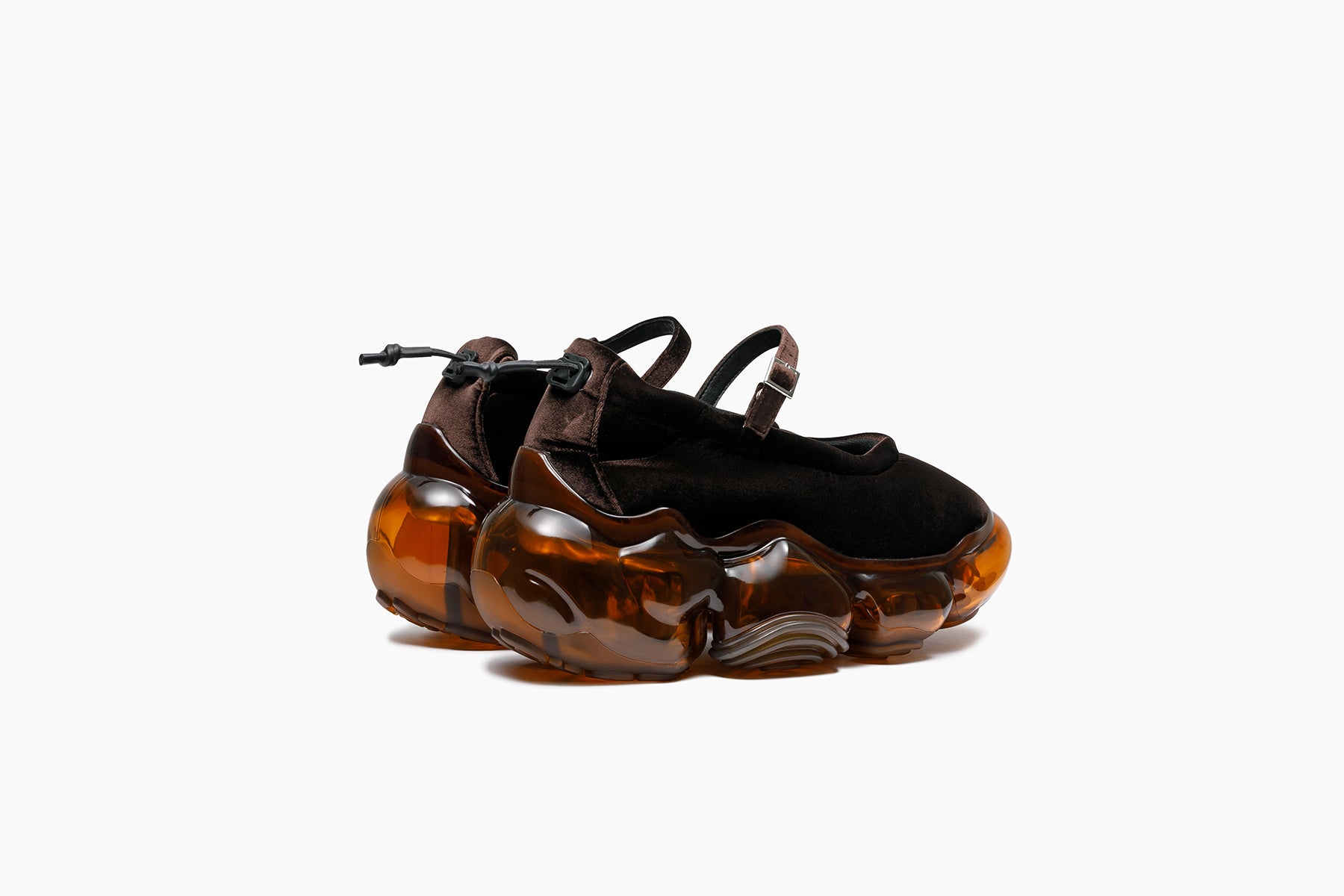 grounds MOOPIE PUMPS　BROWN VELVET / BROWN