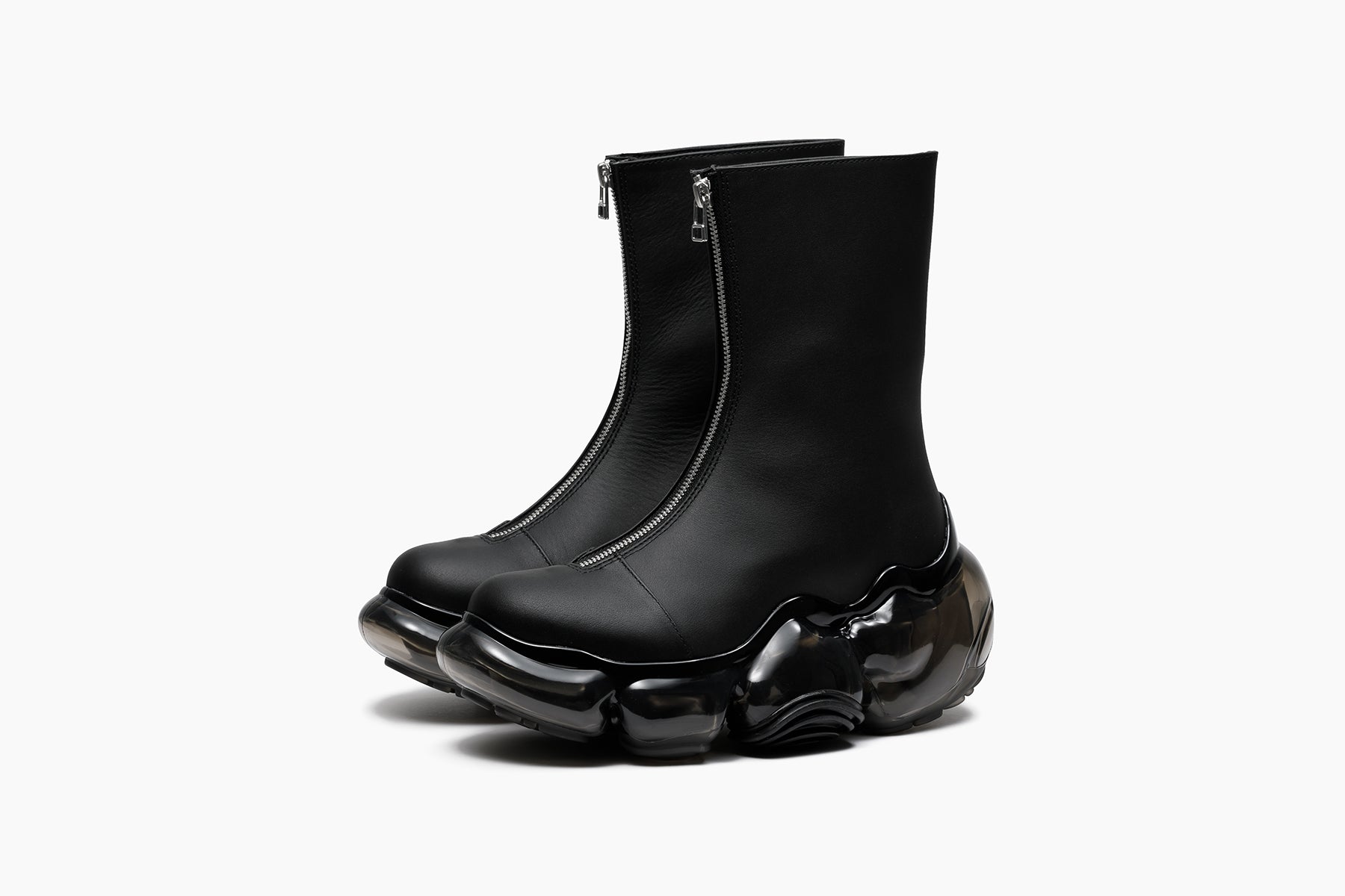 grounds MOOPIE KNIT BOOTS ブラック MOOPIE LUNA BOOTS - BLACK / BLACK (ムーピー ルナ ブーツ - ブラック