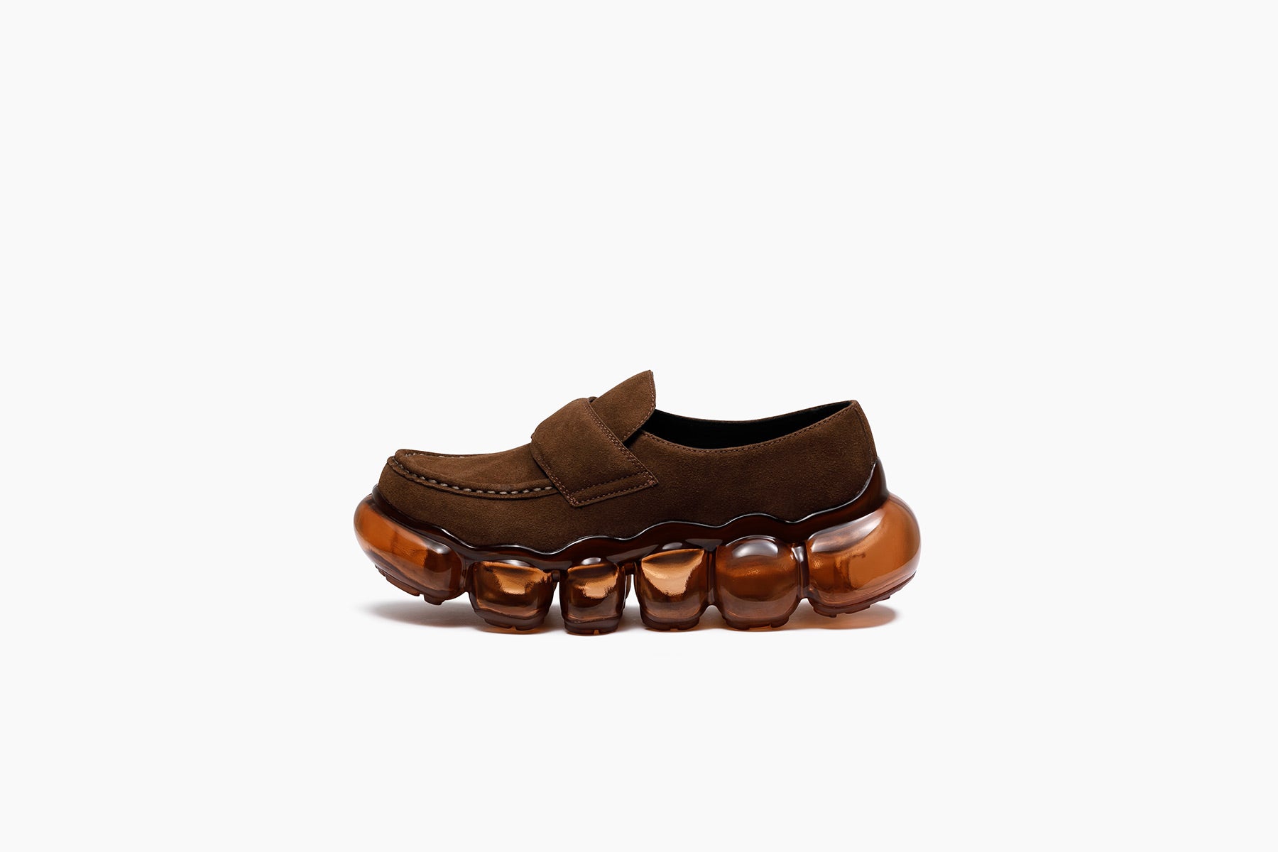 grounds JEWELRY LOAFER　BROWN HAIRY / BROWN