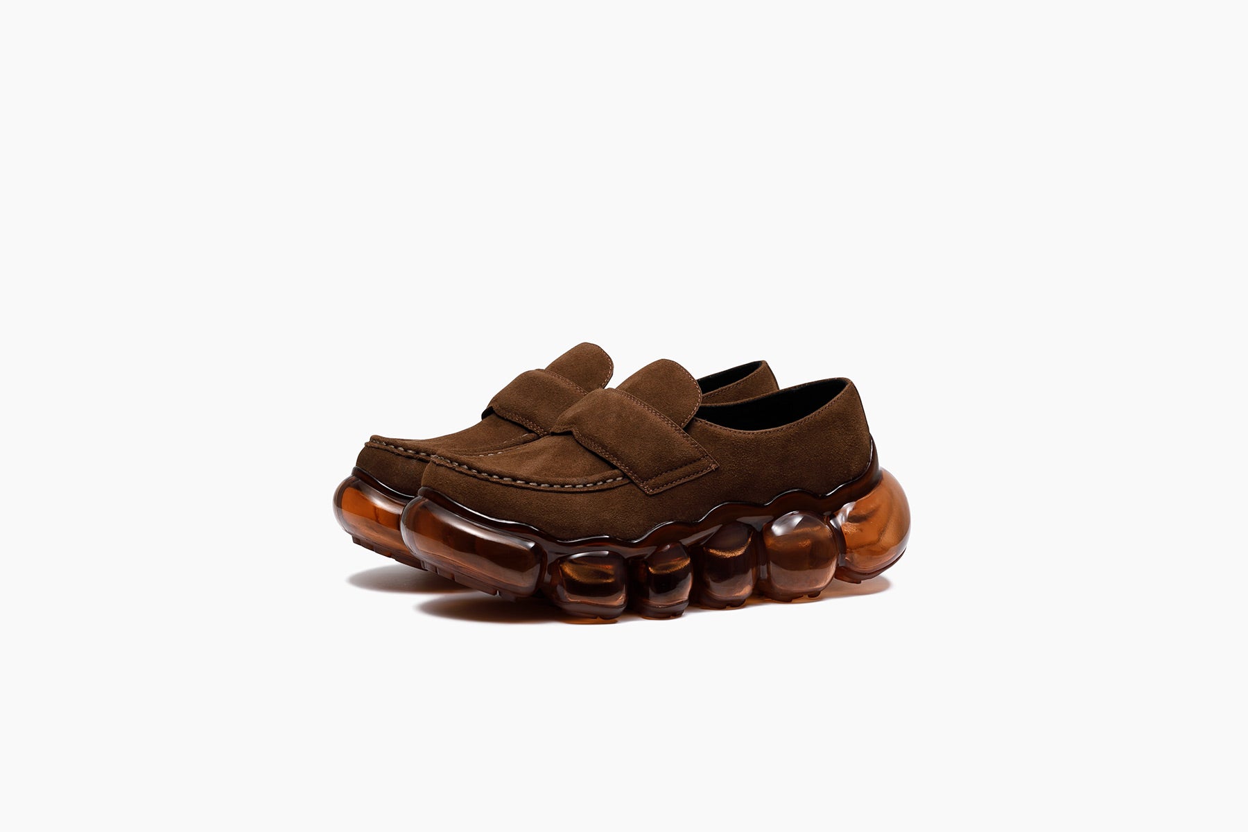 grounds JEWELRY LOAFER　BROWN HAIRY / BROWN