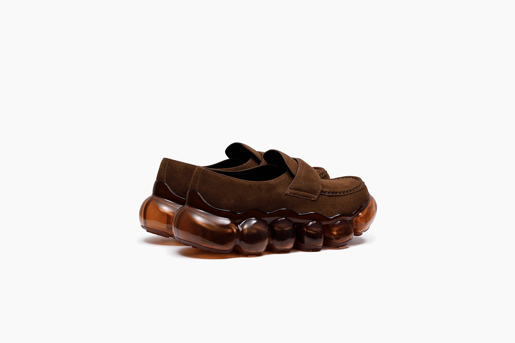 grounds JEWELRY LOAFER　BROWN HAIRY / BROWN