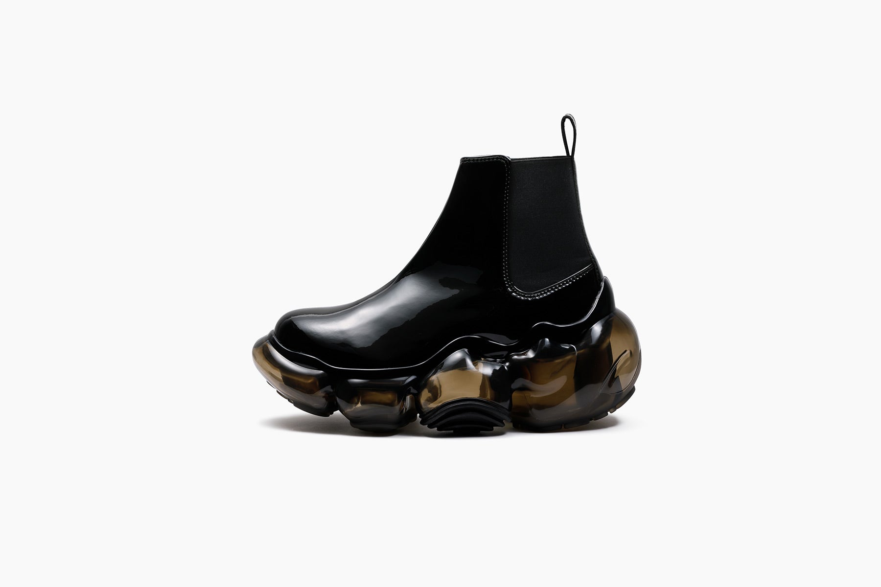 grounds MOOPIE SIDE GORE　BLACK ENAMEL / BLACK