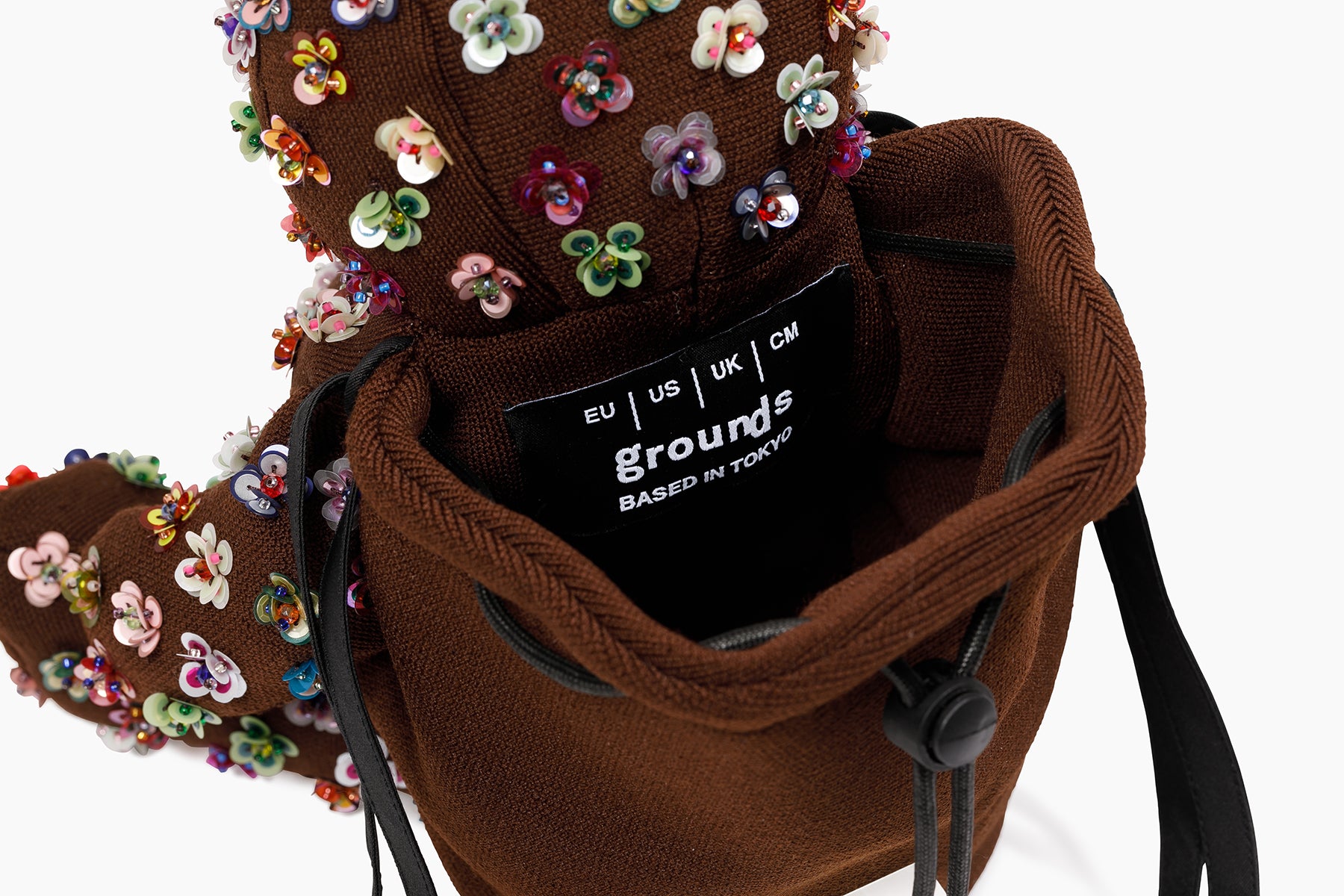 grounds BEAR BAG X HEAVEN TANUDIREDJA　09 | FLOWER BEAR BAG / BROWN x MIX