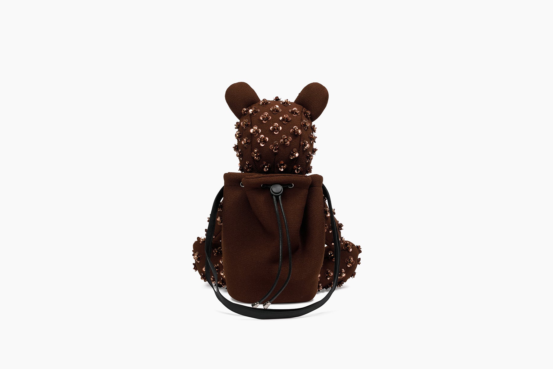 grounds BEAR BAG X HEAVEN TANUDIREDJA　09 | FLOWER BEAR BAG / BROWN x BROWN