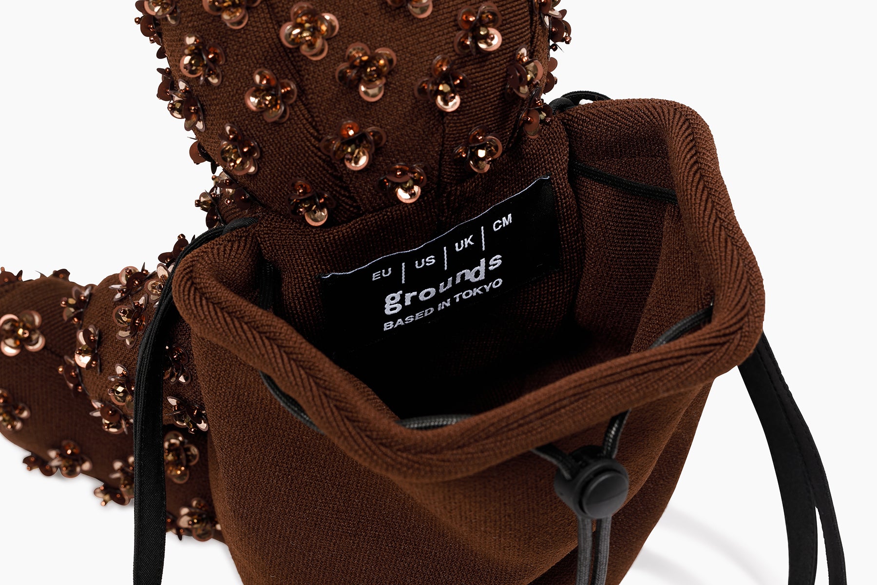 grounds BEAR BAG X HEAVEN TANUDIREDJA　09 | FLOWER BEAR BAG / BROWN x BROWN