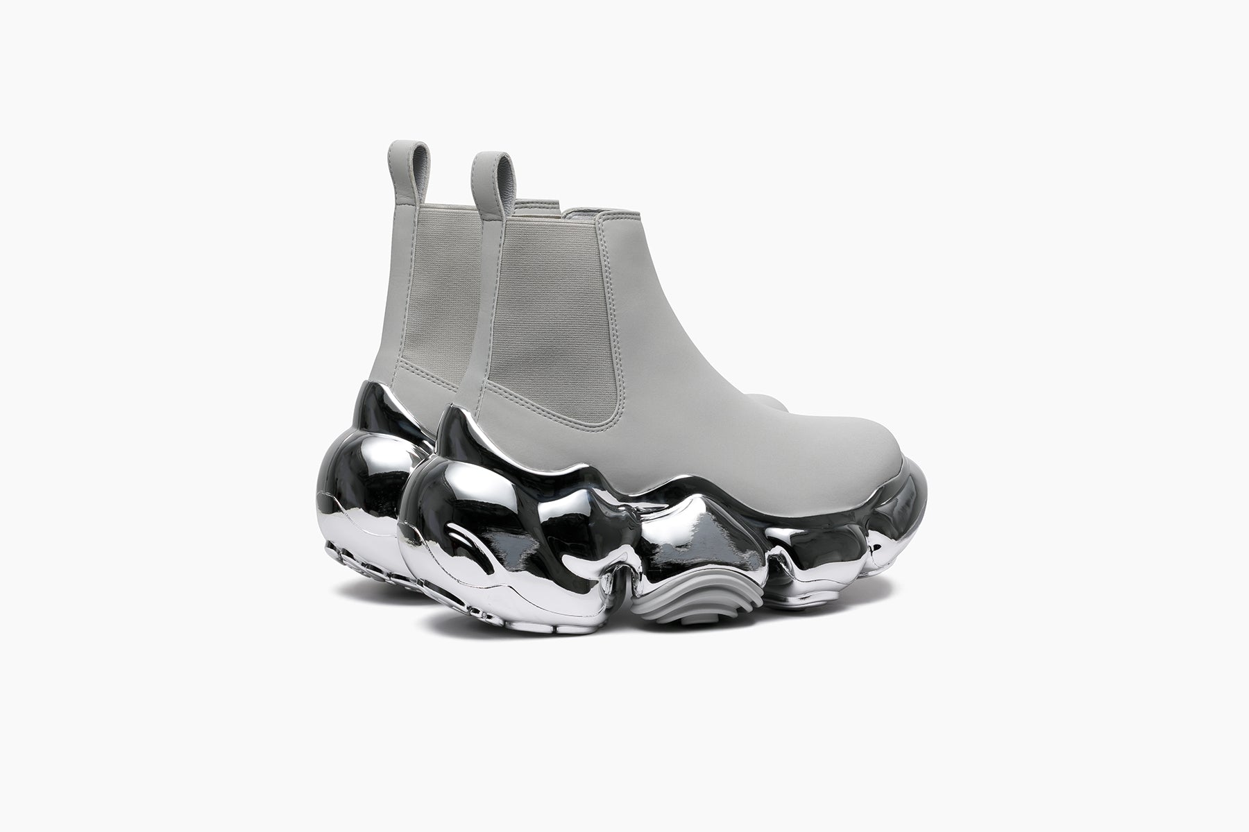 grounds MOOPIE SIDE GORE CHROME SCRATCH MATTE LIGHT GRAY / CHROME SCRATCH