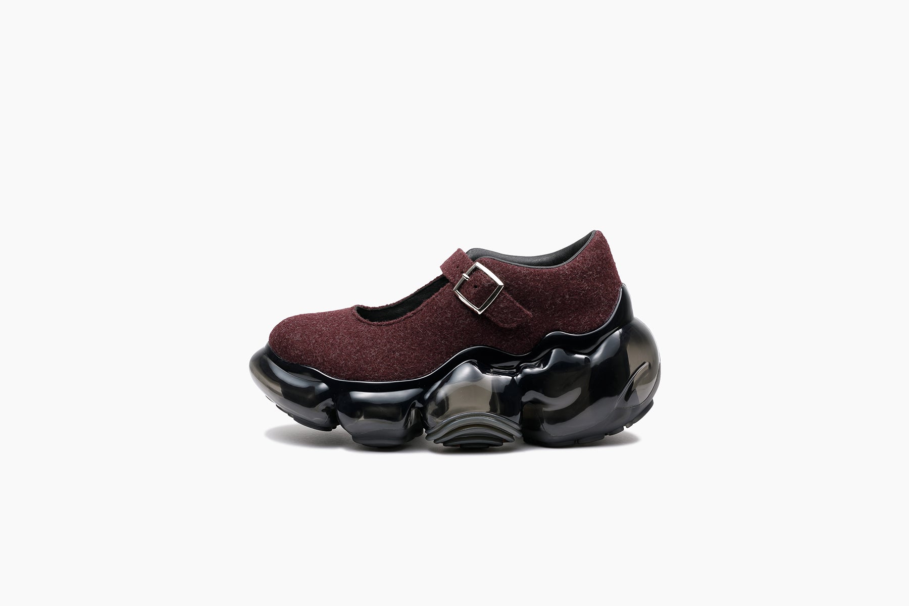 grounds MOOPIE PEBBLE WINE FELT / BLACK