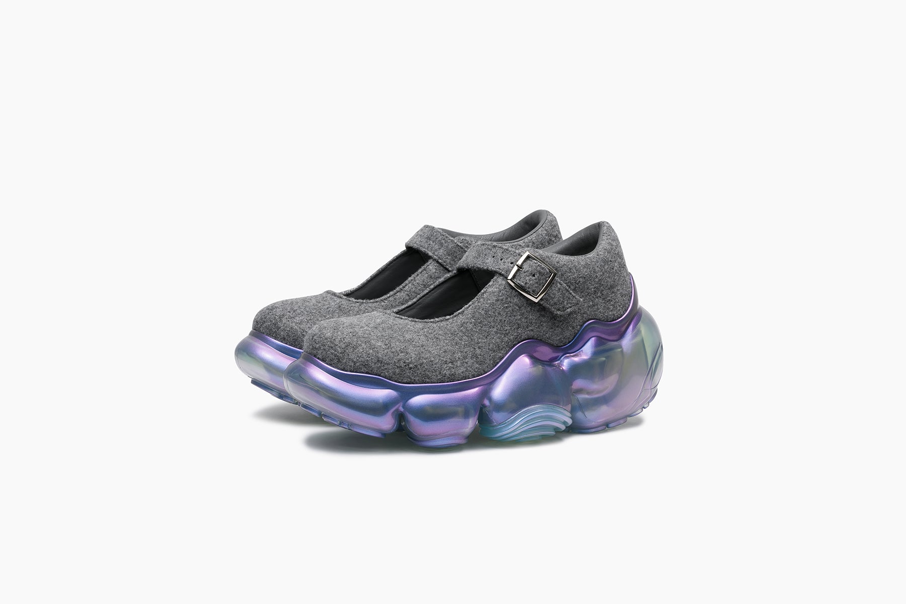 MOOPIE PEBBLE - GRAY FELT / ICE GRAY AURORA (ムーピー ペブル
