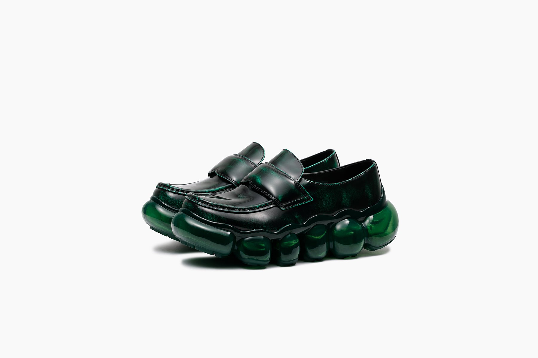 grounds JEWELRY LOAFER LEATHER EMERALD / EMERALD