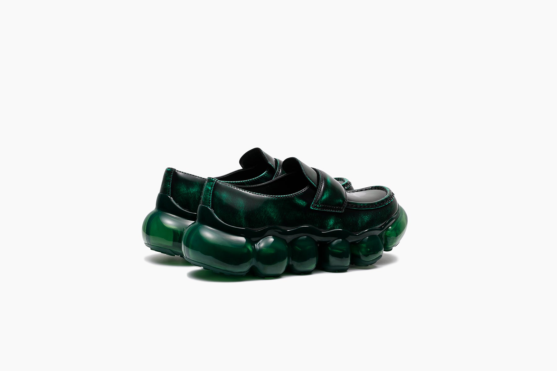 JEWELRY LOAFER LEATHER - EMERALD / EMERALD (ジュエリー ローファー