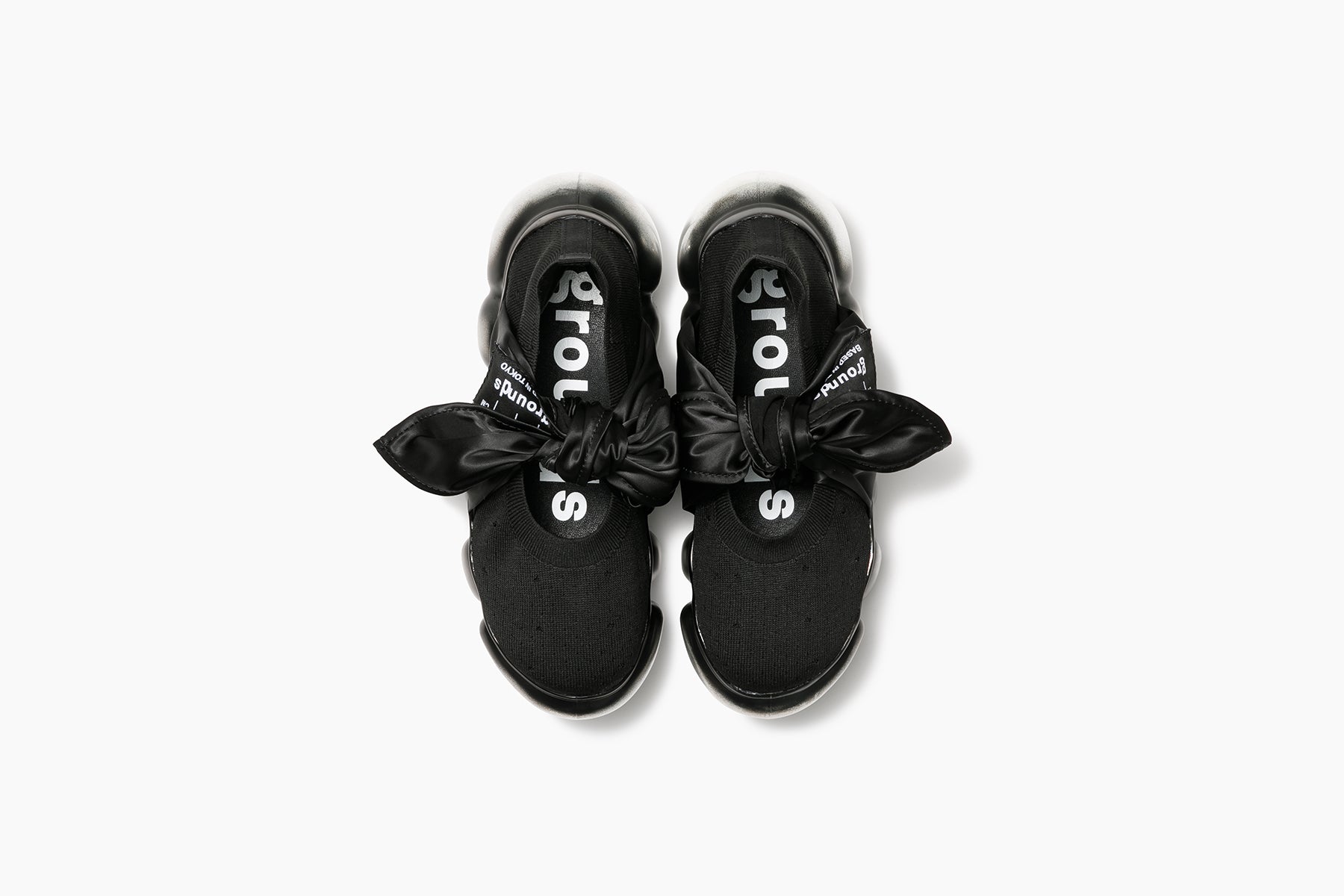 靴 grounds \"jewelry hankie pumps\" black grounds JEWELRY HANKIE PUMPS BLACK （グラウンズ ジュエリー