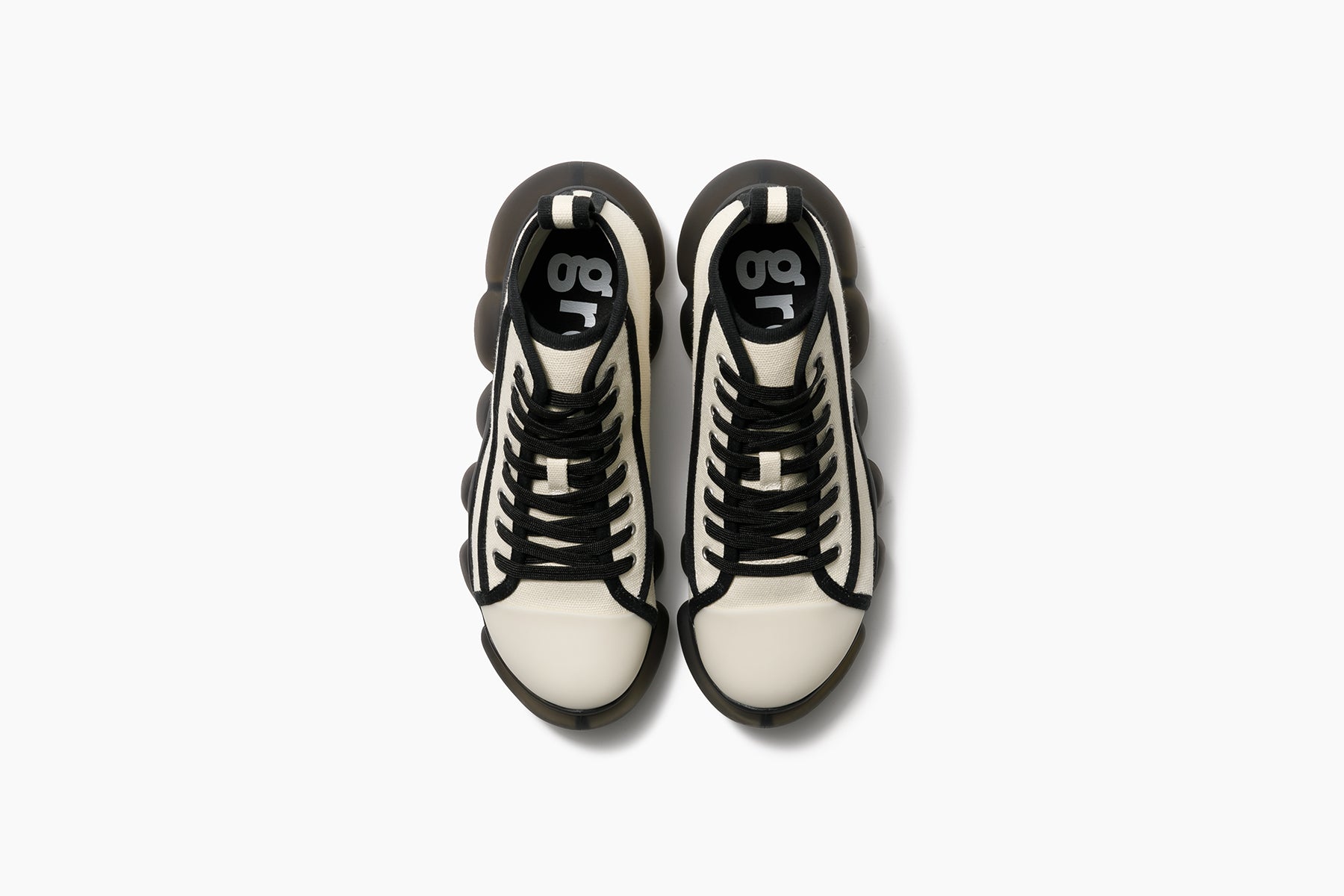 grounds JEWELRY HIGHCUT　BEIGE BLACK / BLACK MATTE