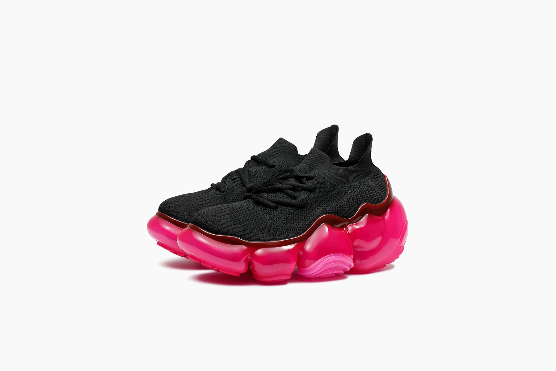 靴 grounds MOOPIE BLACK / HOT PINK24.0cm MOOPIE - BLACK / HOT PINK (ムーピー - ブラック / ホットピンク
