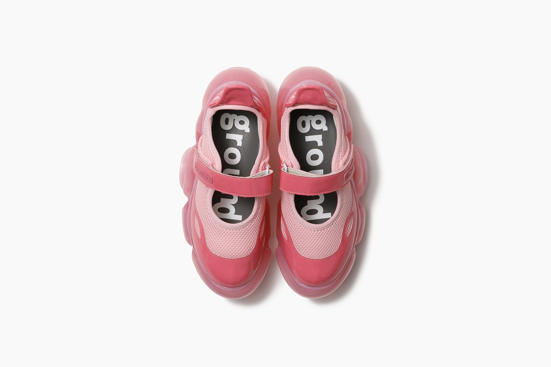 グラウンズ MOOPIE MARY JANE メリージェーン ピンク 25cm MOOPIE MARY JANE - PINK ENAMEL / STRAWBERRY (ムーピー メリー
