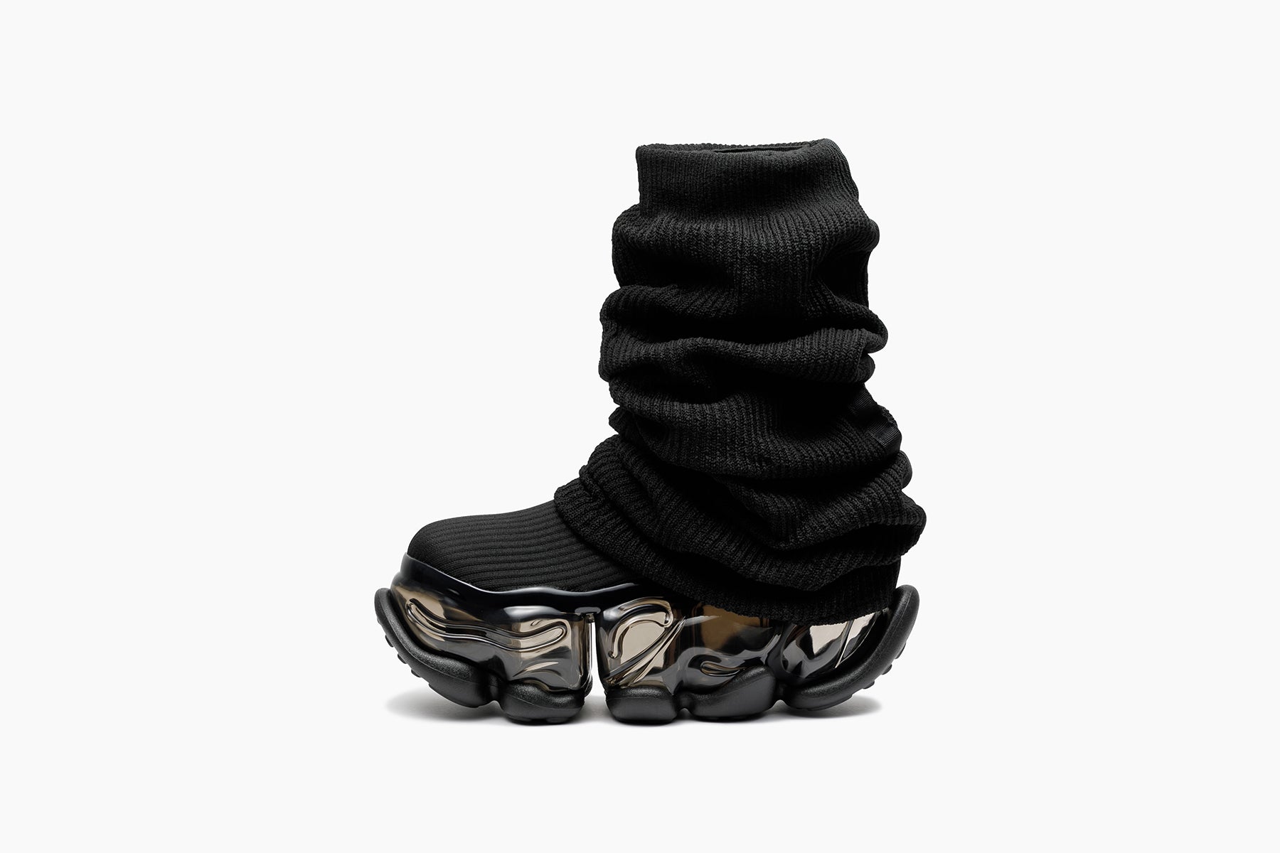 grounds SKYSCRAPER LOOSE SOCKS KNIT BLACK / BLACK