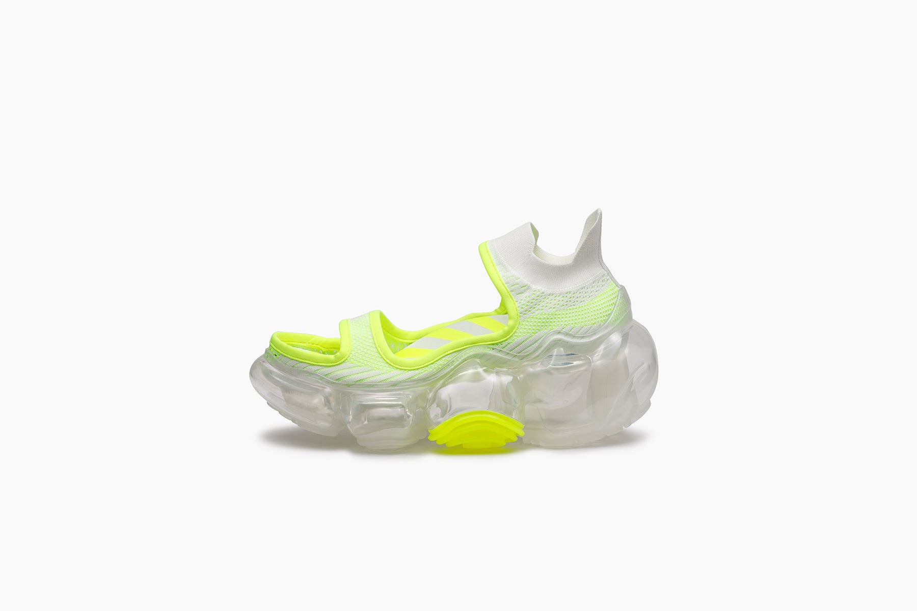 grounds MOOPIE AS1 SANDAL WHITE NEON YELLOW / CLEAR