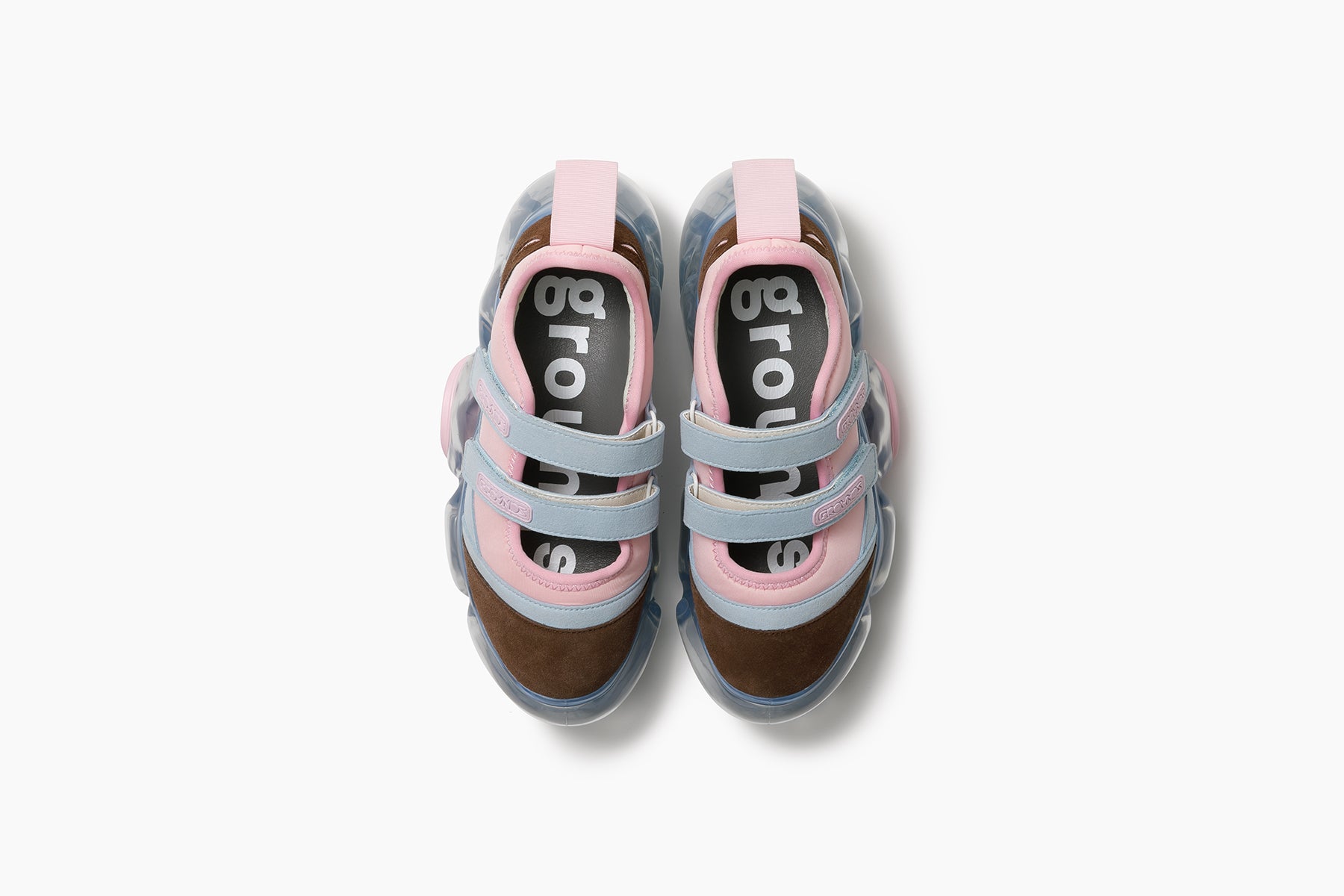 grounds MOOPIE MARY JANE DOUBLE PINK ICE / ICE GRAY